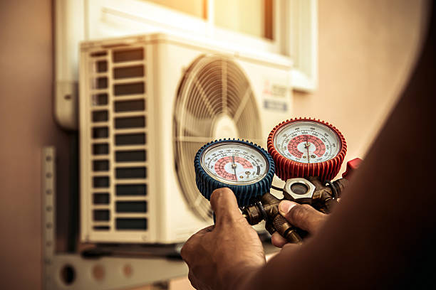 Professional Hvac technician working in Long Green, MD